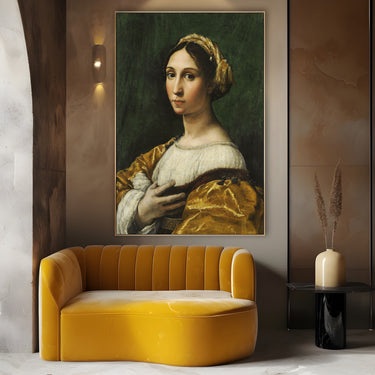 Quadro Stampa su Tela Ritratto di Giovane Donna, Raffaello Sanzio - CupidoDesign