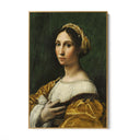 Quadro Stampa su Tela Ritratto di Giovane Donna, Raffaello Sanzio - CupidoDesign
