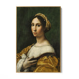 Quadro Stampa su Tela Ritratto di Giovane Donna, Raffaello Sanzio - CupidoDesign