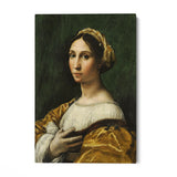 Quadro Stampa su Tela Ritratto di Giovane Donna, Raffaello Sanzio - CupidoDesign