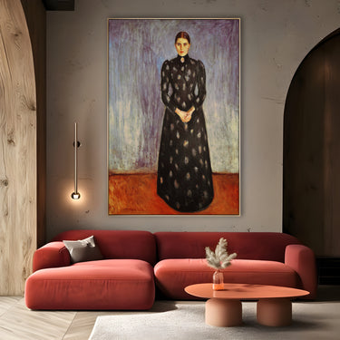 Quadro Stampa su Tela Ritratto di Inger Munch, Edvard Munch - CupidoDesign