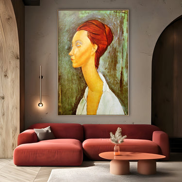 Quadro Stampa su Tela Ritratto di Lunia Czechowska, Amedeo Modigliani - CupidoDesign