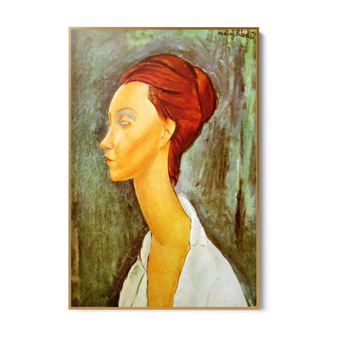 Quadro Stampa su Tela Ritratto di Lunia Czechowska, Amedeo Modigliani - CupidoDesign