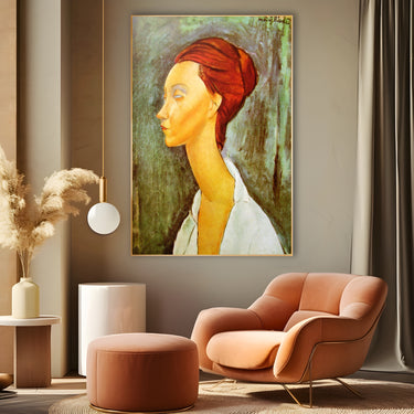 Quadro Stampa su Tela Ritratto di Lunia Czechowska, Amedeo Modigliani - CupidoDesign