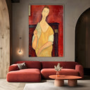 Quadro Stampa su Tela Ritratto di Lunia, Amedeo Modigliani - CupidoDesign
