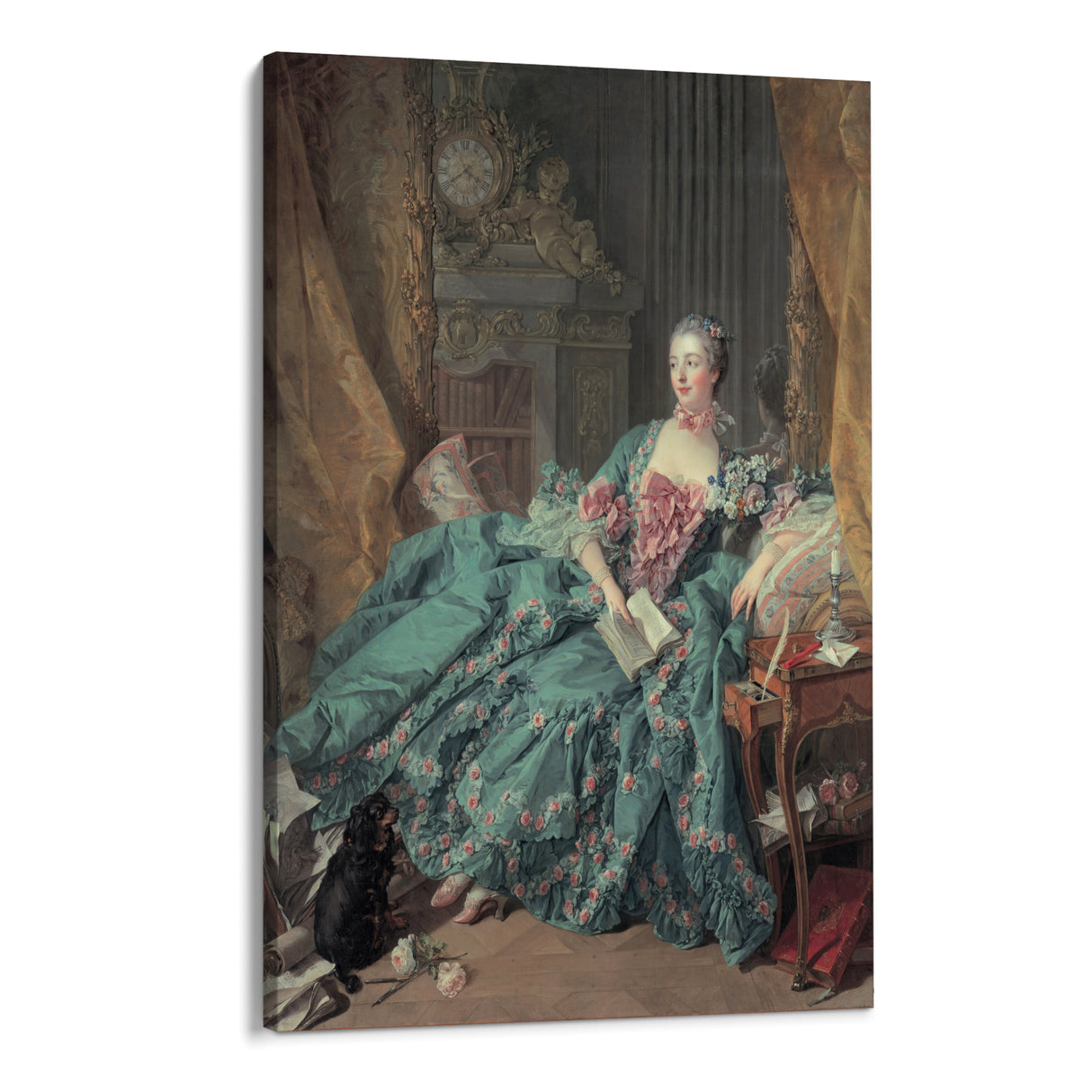 Quadro Stampa su Tela Ritratto di Madame de Pompadour, François Boucher - CupidoDesign