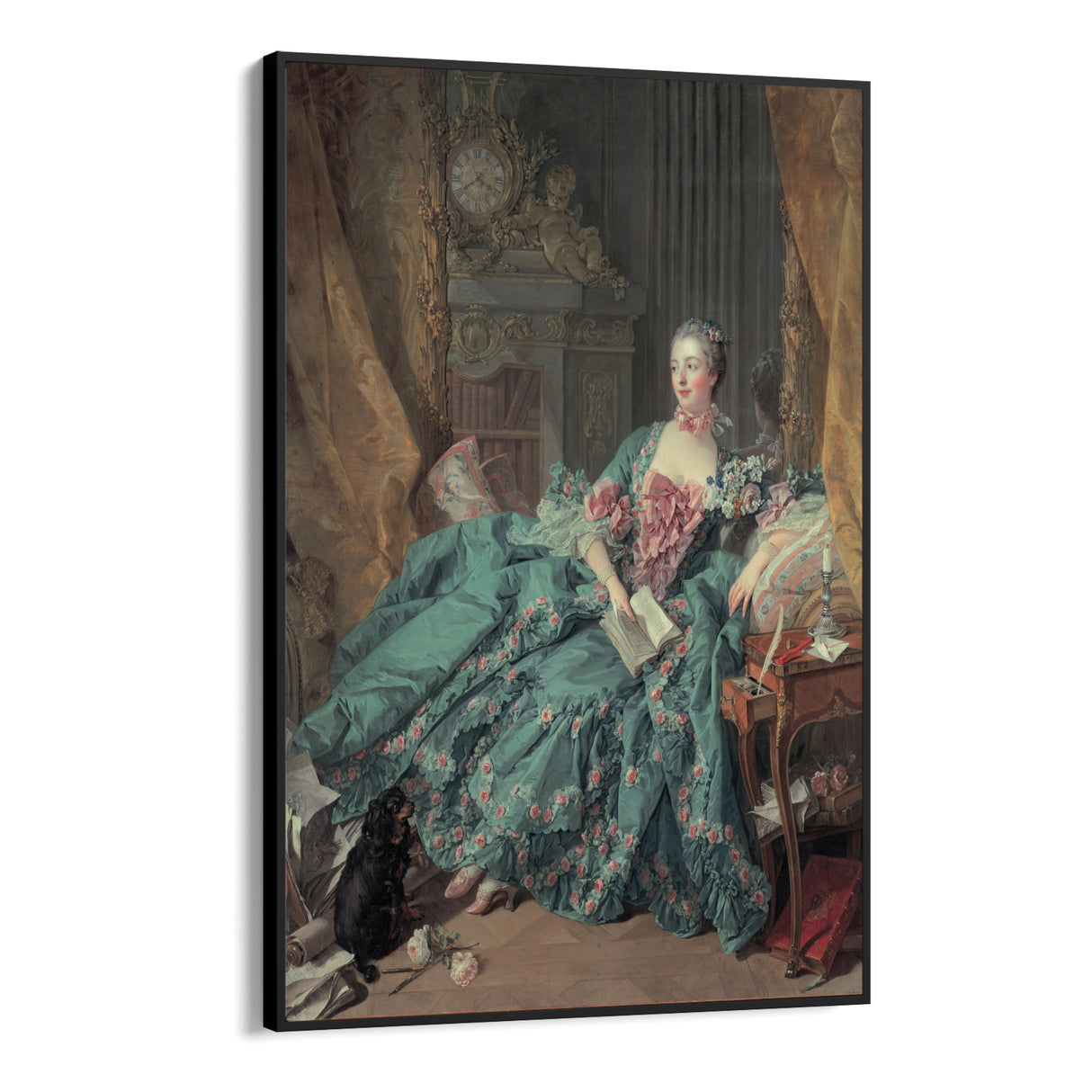 Quadro Stampa su Tela Ritratto di Madame de Pompadour, François Boucher - CupidoDesign