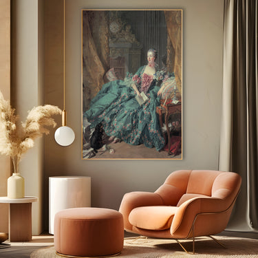 Quadro Stampa su Tela Ritratto di Madame de Pompadour, François Boucher - CupidoDesign