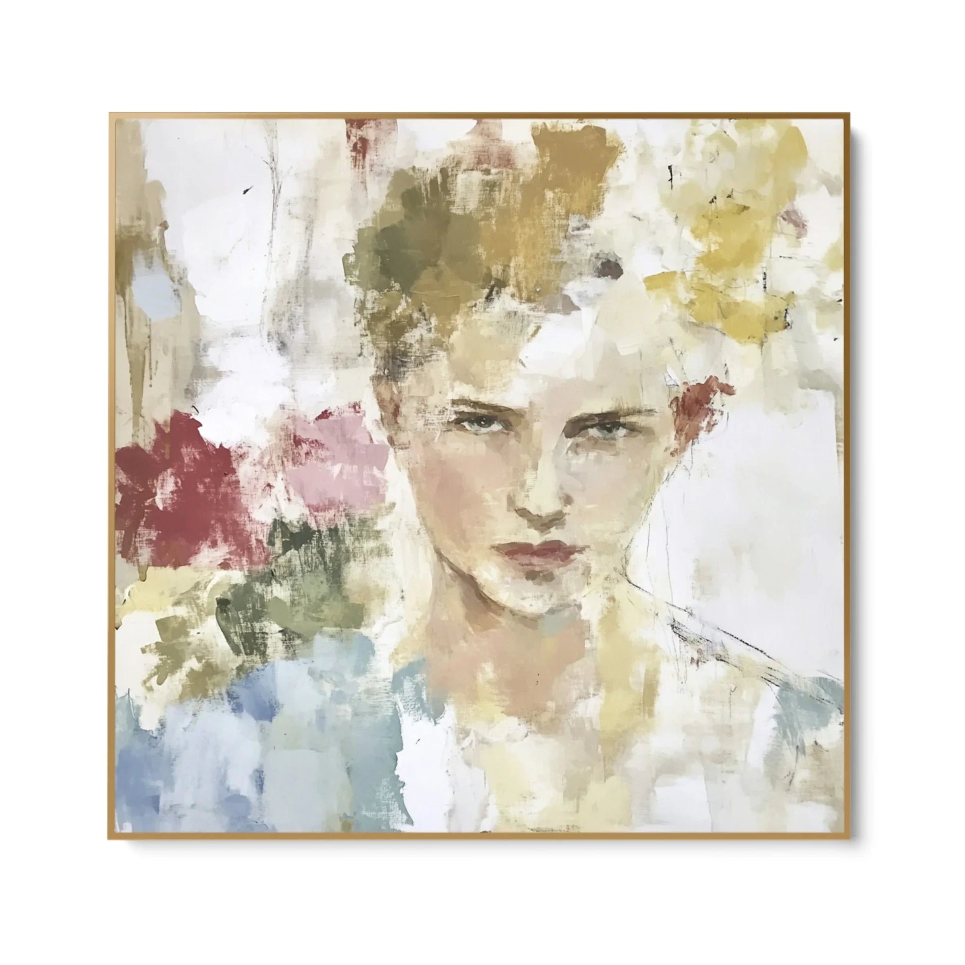 Quadro Stampa su Tela Ritratto tra i Fiori - CupidoDesign
