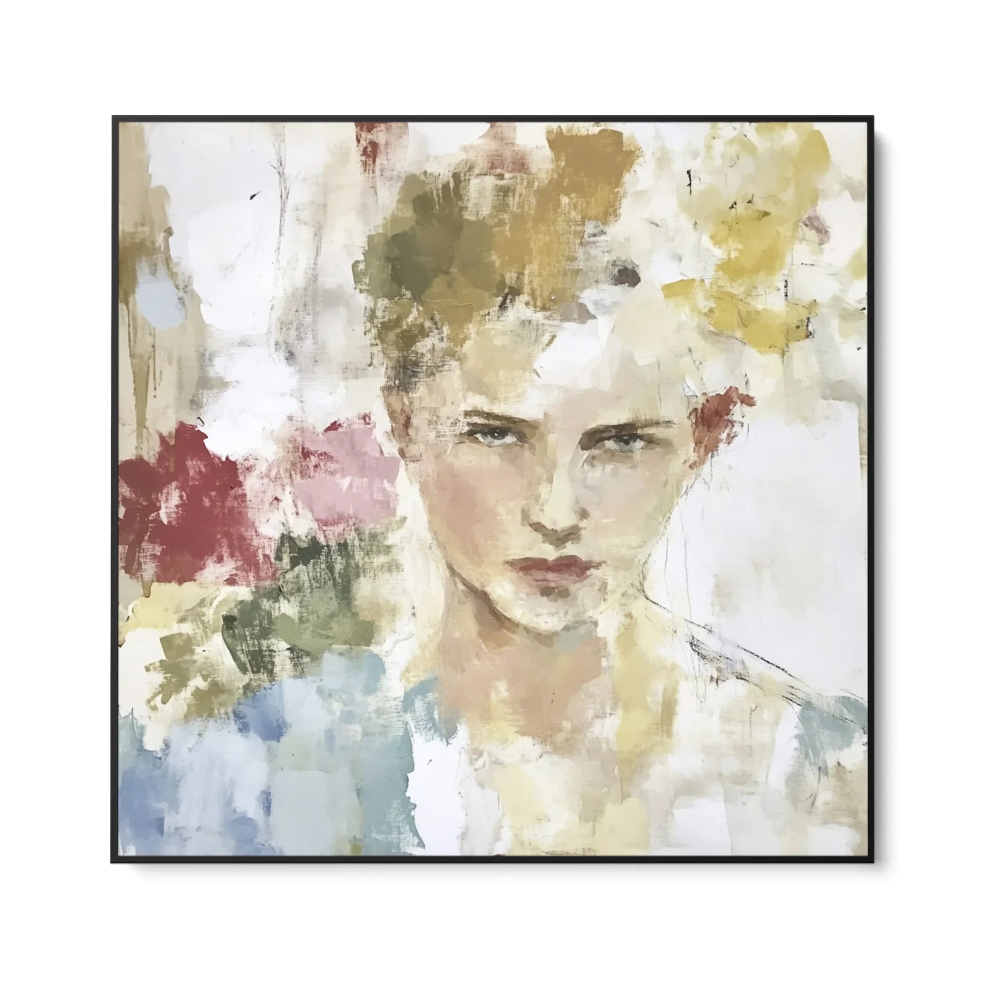 Quadro Stampa su Tela Ritratto tra i Fiori - CupidoDesign