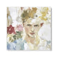 Quadro Stampa su Tela Ritratto tra i Fiori - CupidoDesign