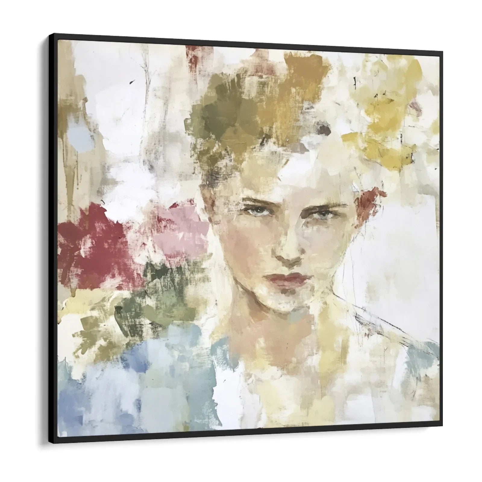 Quadro Stampa su Tela Ritratto tra i Fiori - CupidoDesign