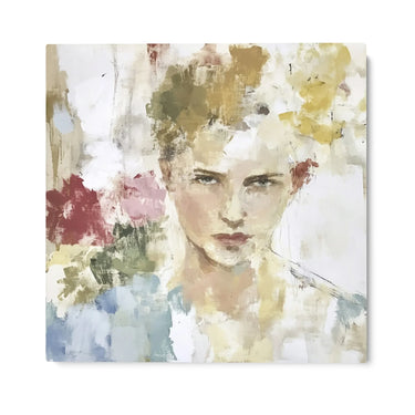 Quadro Stampa su Tela Ritratto tra i Fiori - CupidoDesign