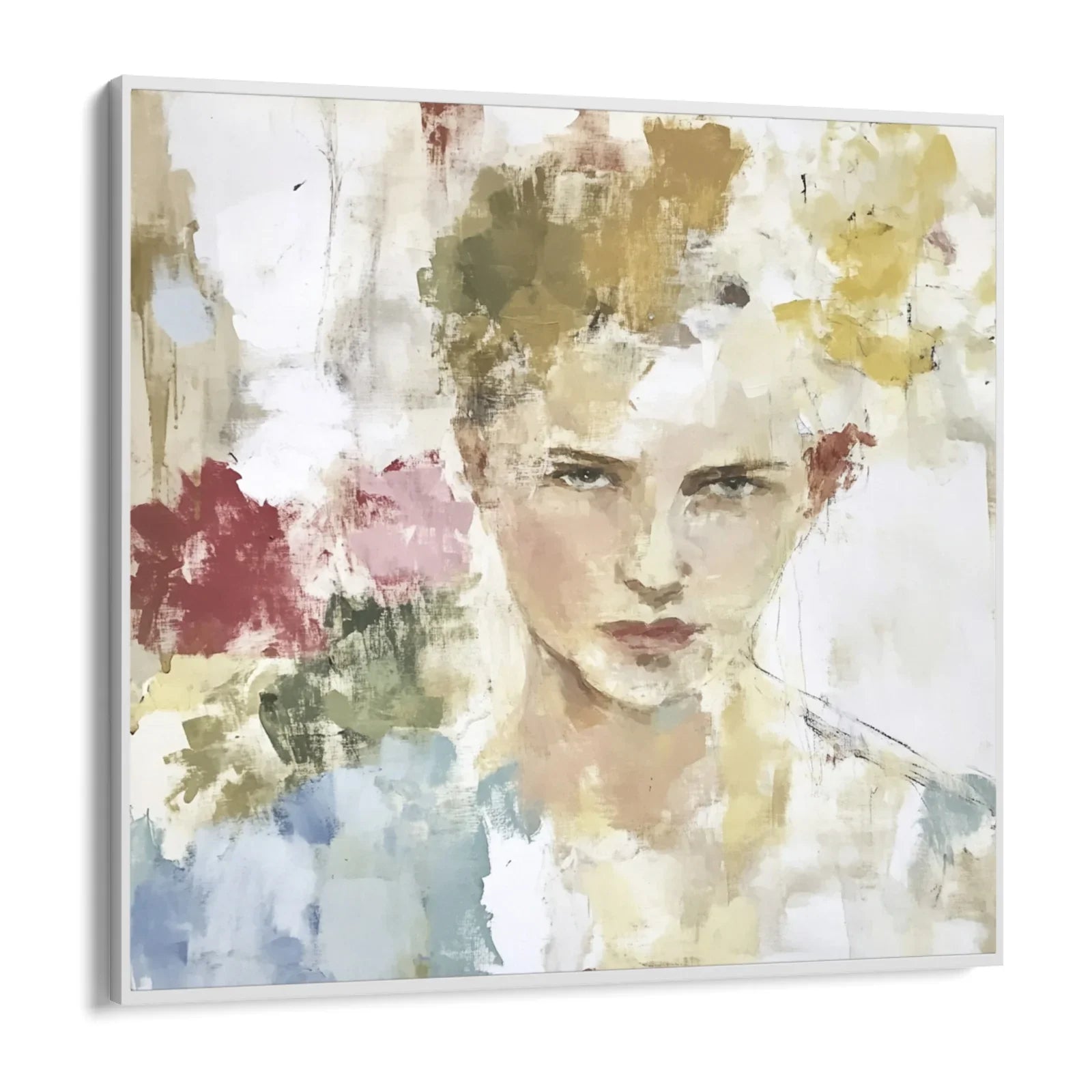 Quadro Stampa su Tela Ritratto tra i Fiori - CupidoDesign
