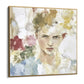 Quadro Stampa su Tela Ritratto tra i Fiori - CupidoDesign
