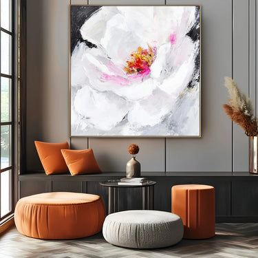 Quadro Stampa su Tela Rosa Accesa - CupidoDesign