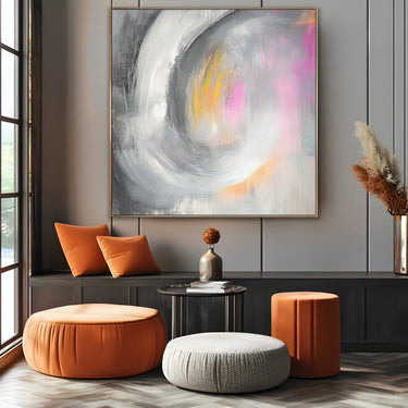 Quadro Stampa su Tela Rosa Brillante - CupidoDesign