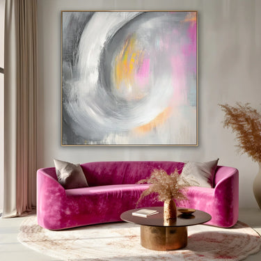 Quadro Stampa su Tela Rosa Brillante - CupidoDesign