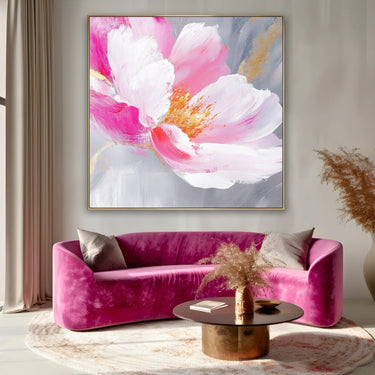 Quadro Stampa su Tela Rosa Inverno - CupidoDesign
