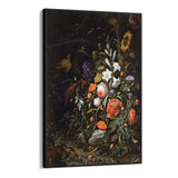 Quadro Stampa su Tela Rose e Lillà, Abraham Mignon - CupidoDesign