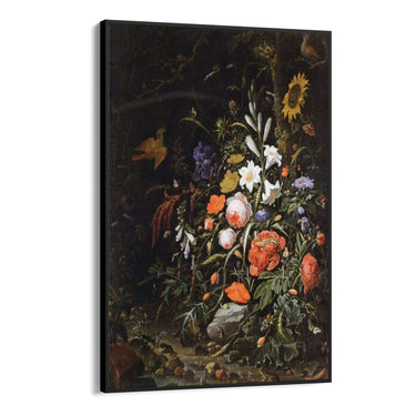 Quadro Stampa su Tela Rose e Lillà, Abraham Mignon - CupidoDesign