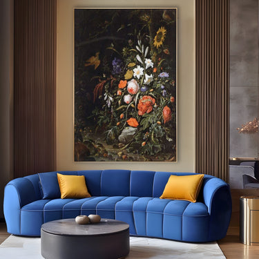 Quadro Stampa su Tela Rose e Lillà, Abraham Mignon - CupidoDesign