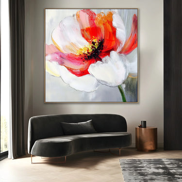 Quadro Stampa su Tela Rosso Carezza - CupidoDesign