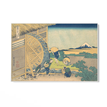Quadro Stampa su Tela Ruota idraulica a Onden, Katsushika Hokusai - CupidoDesign
