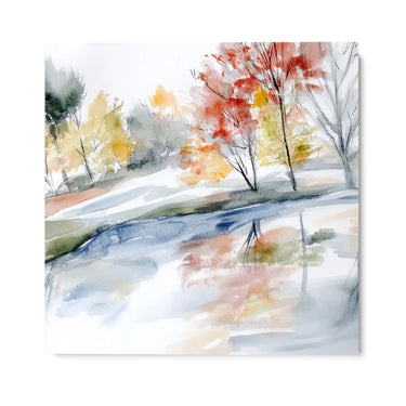 Quadro Stampa su Tela Ruscello d’Autunno - CupidoDesign
