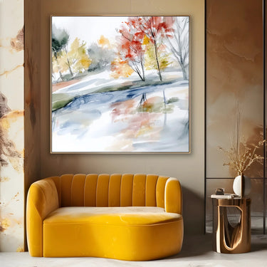 Quadro Stampa su Tela Ruscello d’Autunno - CupidoDesign