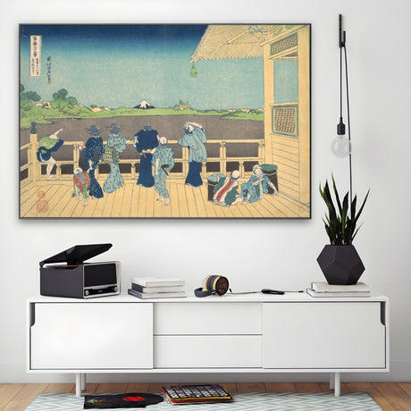 Quadro Stampa su Tela Sala Sazai al Tempio dei Cinquecento Arhat, Katsushika Hokusai - CupidoDesign