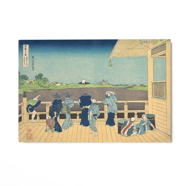 Quadro Stampa su Tela Sala Sazai al Tempio dei Cinquecento Arhat, Katsushika Hokusai - CupidoDesign