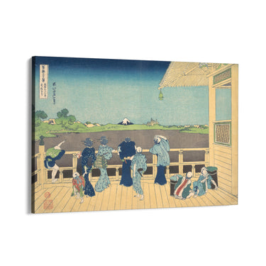 Quadro Stampa su Tela Sala Sazai al Tempio dei Cinquecento Arhat, Katsushika Hokusai - CupidoDesign