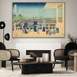 Quadro Stampa su Tela Sala Sazai al Tempio dei Cinquecento Arhat, Katsushika Hokusai - CupidoDesign