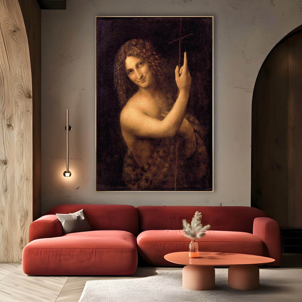 Quadro Stampa su Tela San Giovanni Battista, Leonardo da Vinci - CupidoDesign