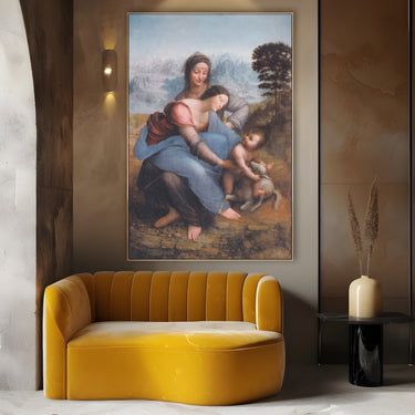 Quadro Stampa su Tela Sant'Anna con la Vergine e il Bambino, Leonardo da Vinci - CupidoDesign