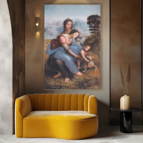 Quadro Stampa su Tela Sant'Anna con la Vergine e il Bambino, Leonardo da Vinci - CupidoDesign