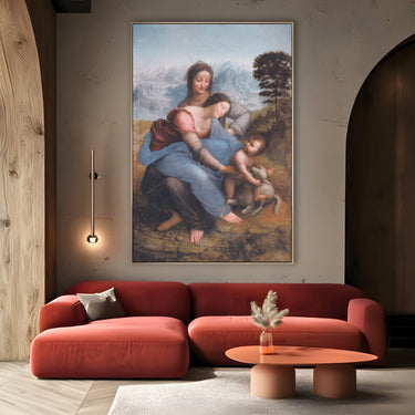 Quadro Stampa su Tela Sant'Anna con la Vergine e il Bambino, Leonardo da Vinci - CupidoDesign