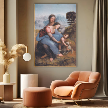 Quadro Stampa su Tela Sant'Anna con la Vergine e il Bambino, Leonardo da Vinci - CupidoDesign