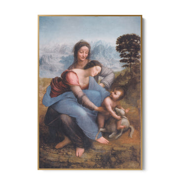 Quadro Stampa su Tela Sant'Anna con la Vergine e il Bambino, Leonardo da Vinci - CupidoDesign