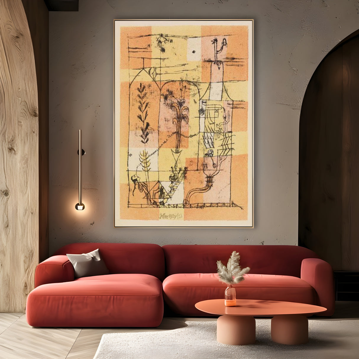 Quadro Stampa su Tela Scena Hoffmannesca, Paul Klee - CupidoDesign