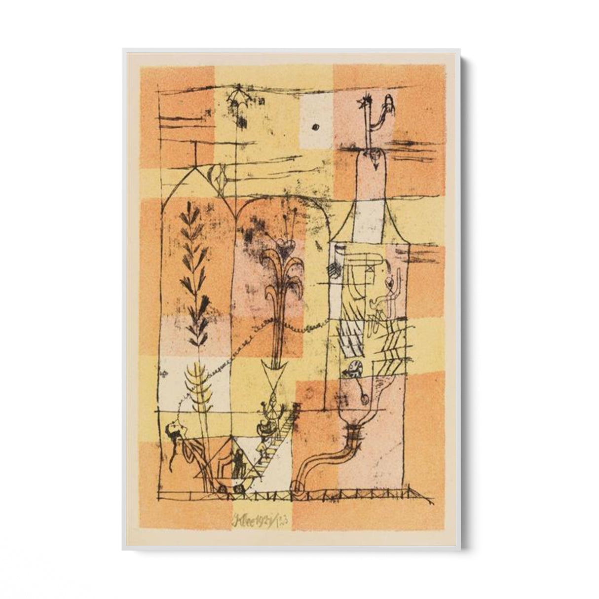 Quadro Stampa su Tela Scena Hoffmannesca, Paul Klee - CupidoDesign