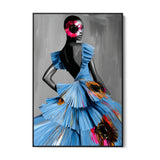 Quadro Stampa su Tela Scultura Nera - CupidoDesign