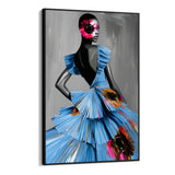 Quadro Stampa su Tela Scultura Nera - CupidoDesign