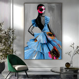 Quadro Stampa su Tela Scultura Nera - CupidoDesign