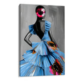 Quadro Stampa su Tela Scultura Nera - CupidoDesign