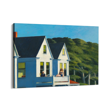 Quadro Stampa su Tela Second Story Sunlight, Edward Hopper - CupidoDesign