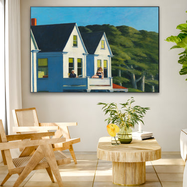 Quadro Stampa su Tela Second Story Sunlight, Edward Hopper - CupidoDesign