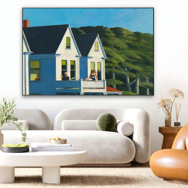 Quadro Stampa su Tela Second Story Sunlight, Edward Hopper - CupidoDesign