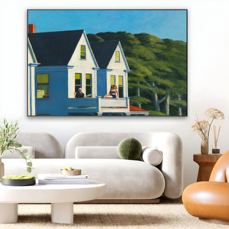 Quadro Stampa su Tela Second Story Sunlight, Edward Hopper - CupidoDesign